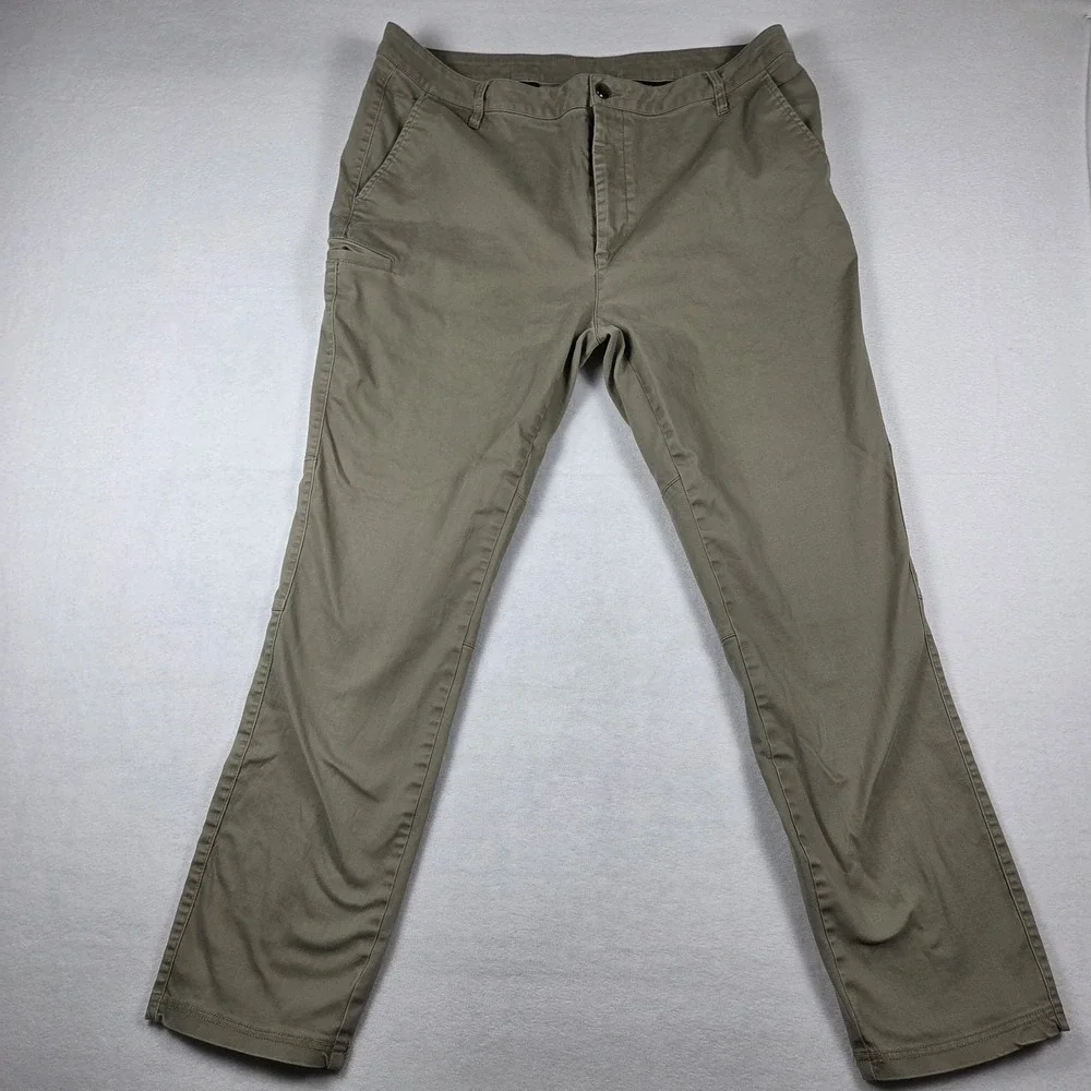 BYLT Stretch Cotton Chino Pant Lot (2) Men's Sz 40x30 Beige Blue Stretch Comfort